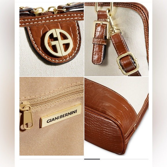 Linen Croc-Embossed Dome Satchel - Picture 5 of 12